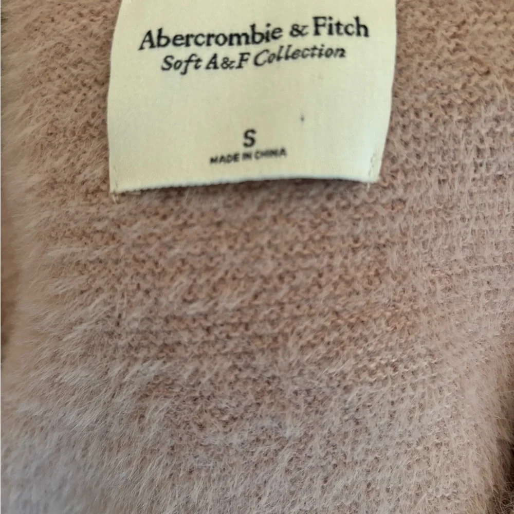 Abercrombie & Fitch Soft Collection Dusty Pink  Balloon Sleeve Cozy Sweater S